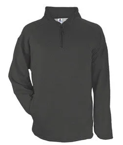 1483 Badger Adult Pro Heathered Fleece 1/4 Zip Sweatshirt Carbon