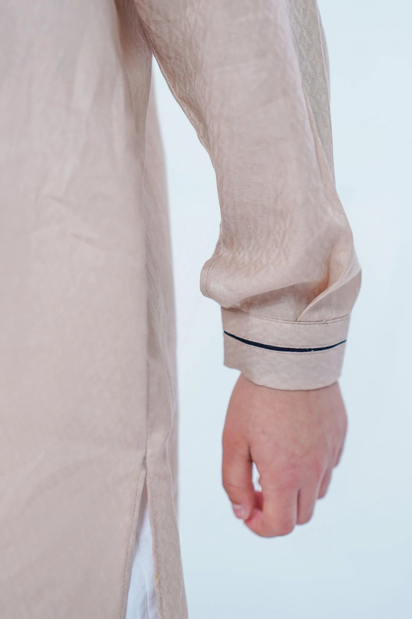2PC Boy - Solid Textured Cambric Suit