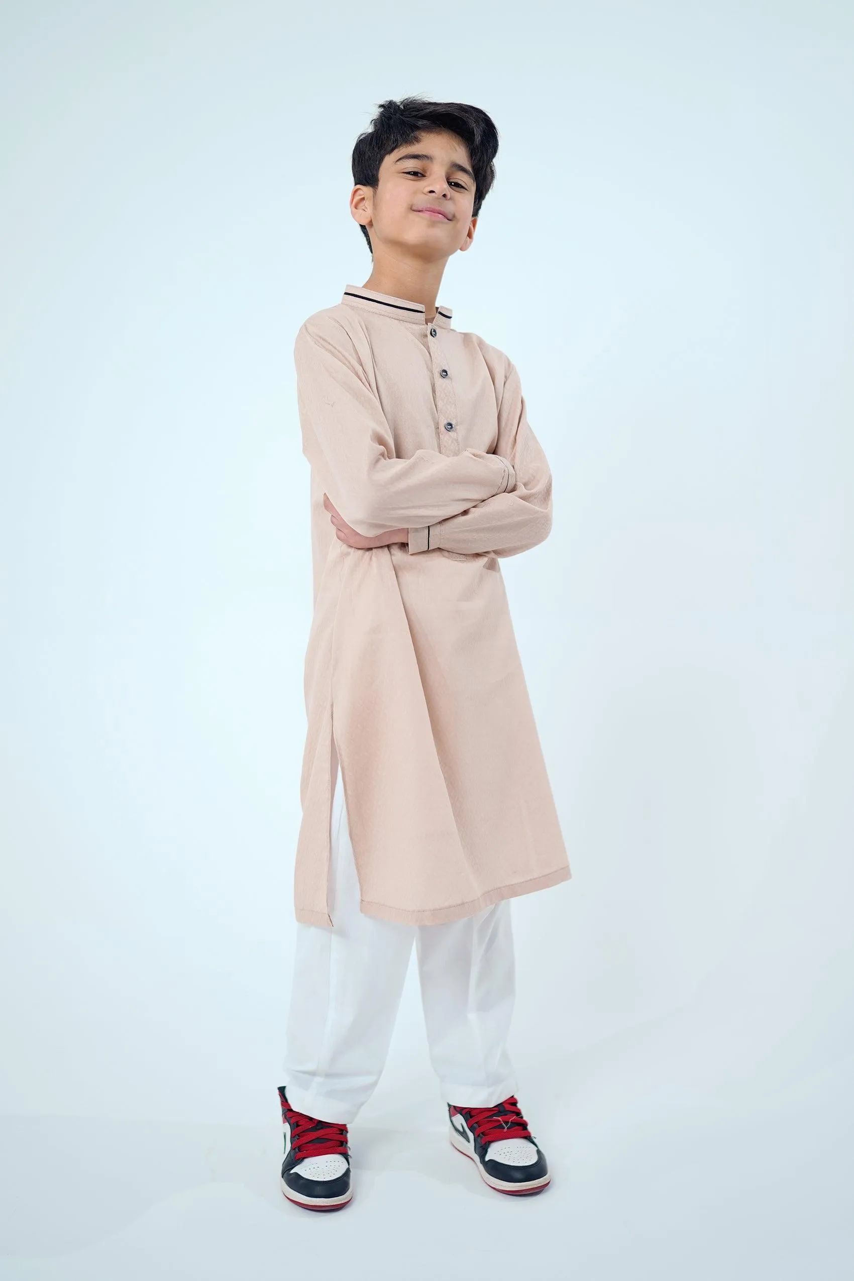 2PC Boy - Solid Textured Cambric Suit