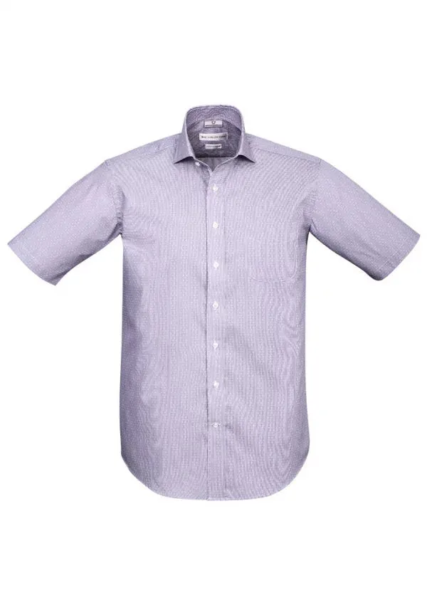 41712 Calais Mens Short Sleeve Shirt - Purple Reign