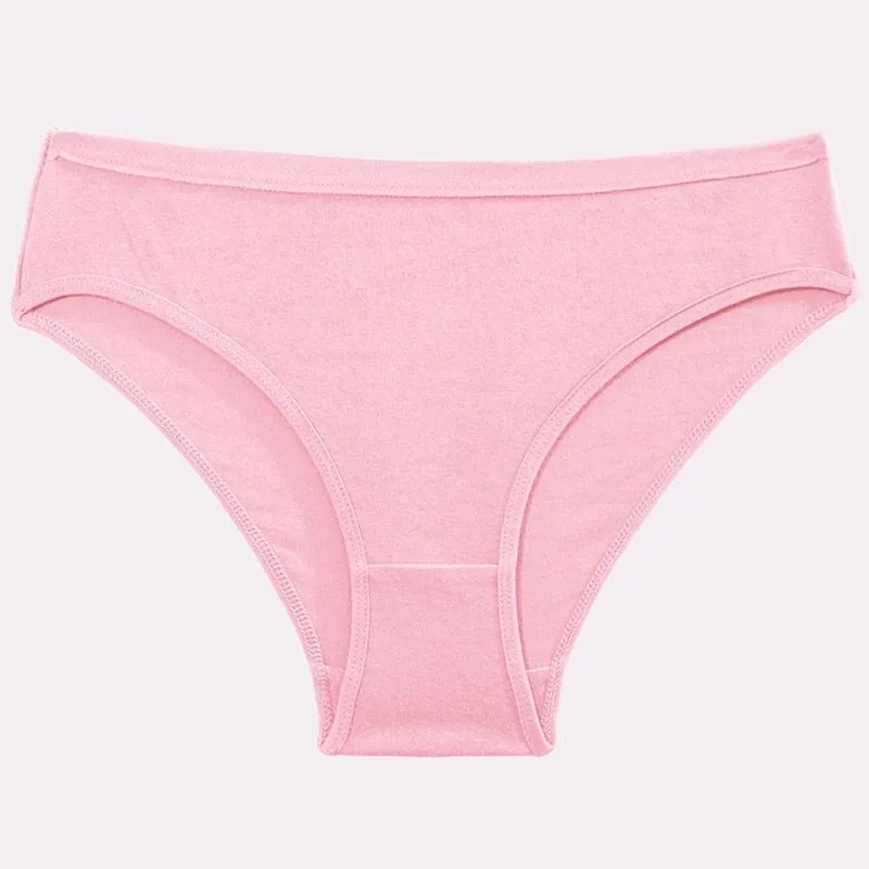 5PCS Cotton Panties Women Sexy Transparent Heart