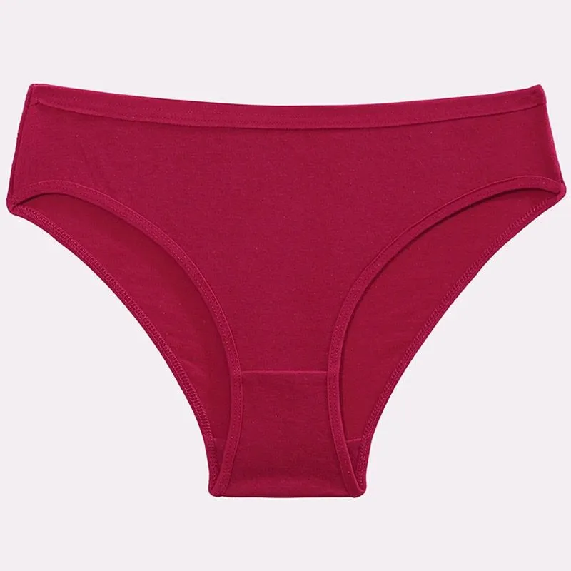 5PCS Cotton Panties Women Sexy Transparent Heart