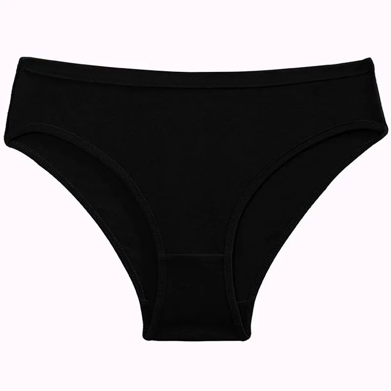 5PCS Cotton Panties Women Sexy Transparent Heart
