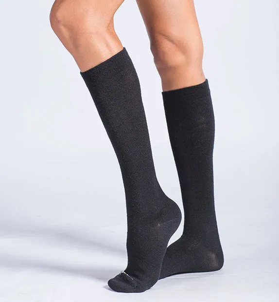 73% Rich Merino Wool Everyday Compression Socks (15-20mmHg) - Mock Rib Colorblock - 3 Pack