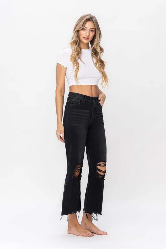 90's Vintage Crop Flare Jean
