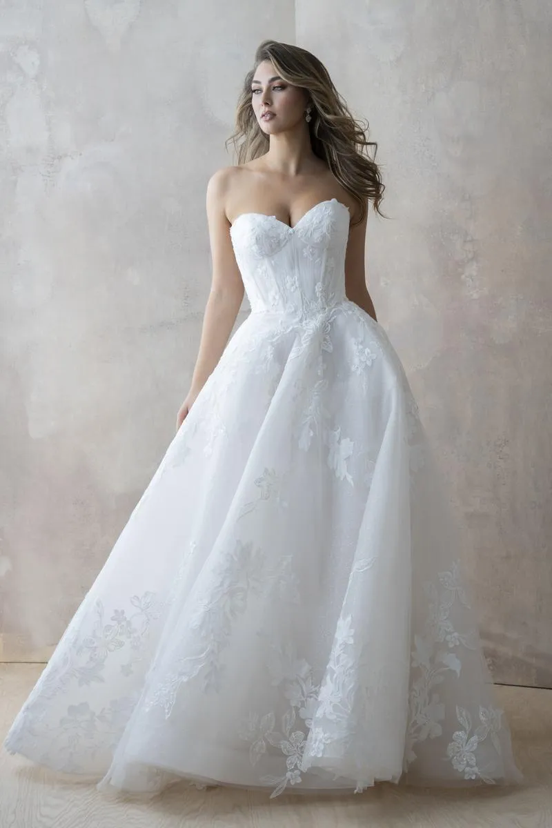 Abella by Allure Lace Corset "Babetta" Bridal Gown E450