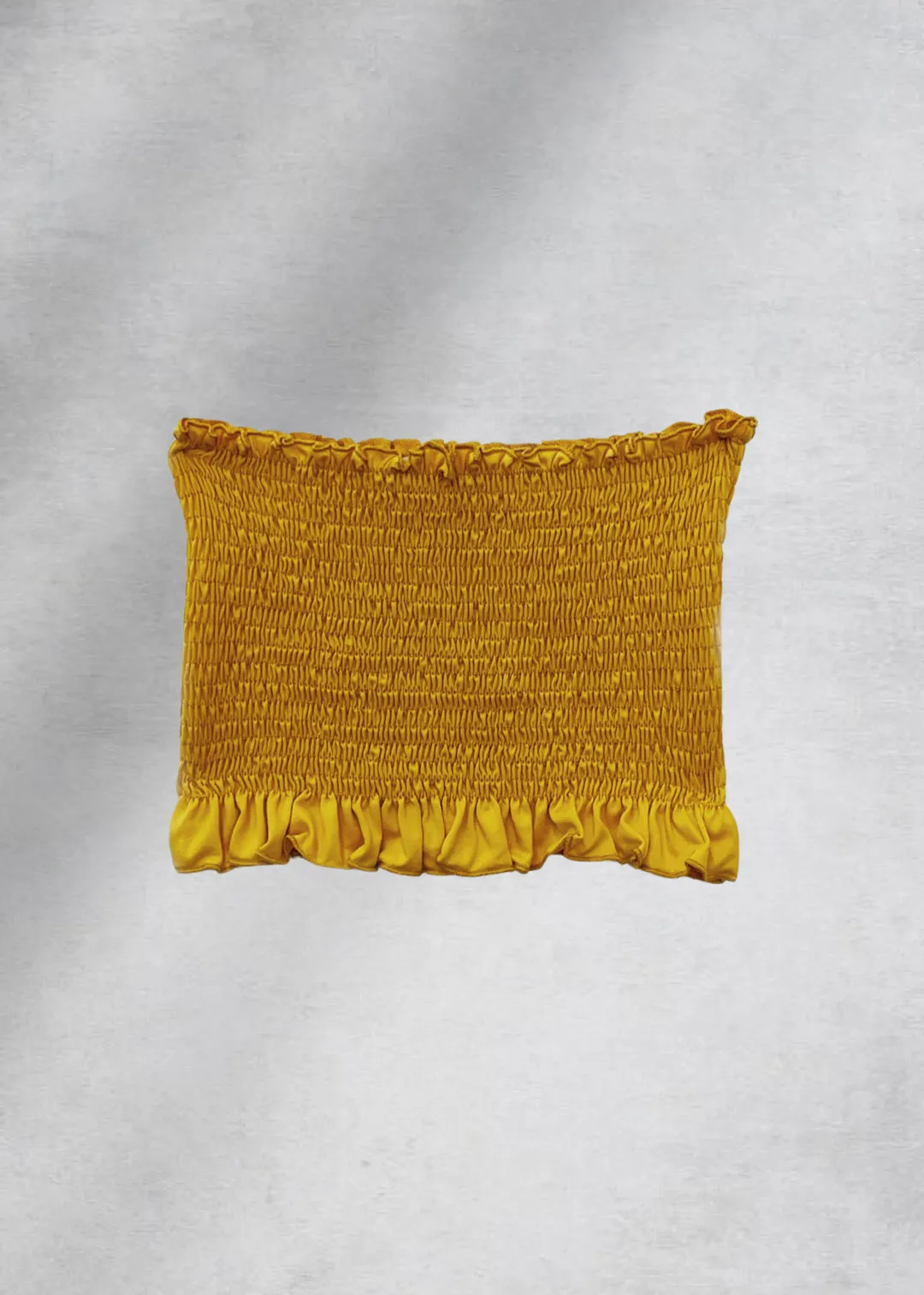Amalia Smocked Tube Top - Mustard