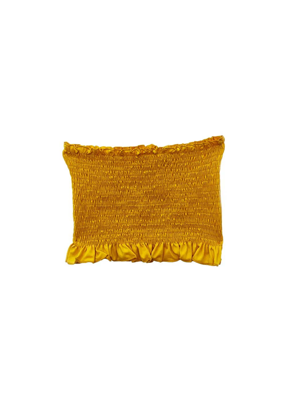 Amalia Smocked Tube Top - Mustard
