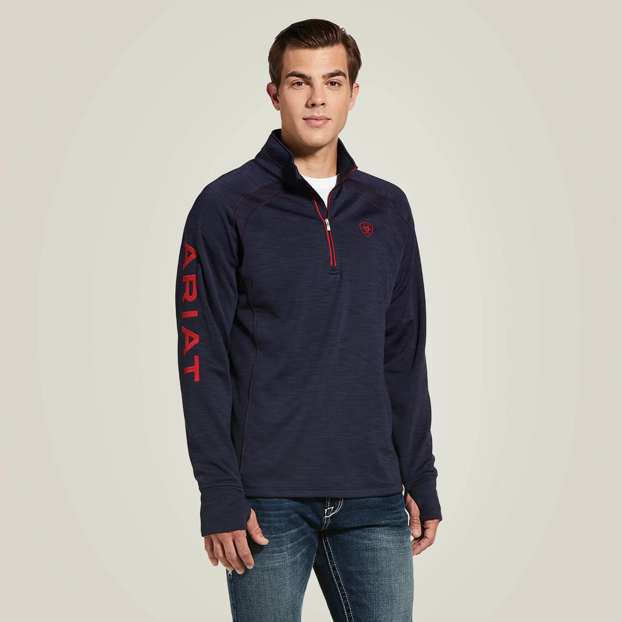 Ariat Mens Team Tek 1/2 Zip Sweatshirt