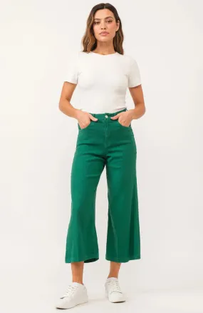Audrey Cropped - Galapagos Green