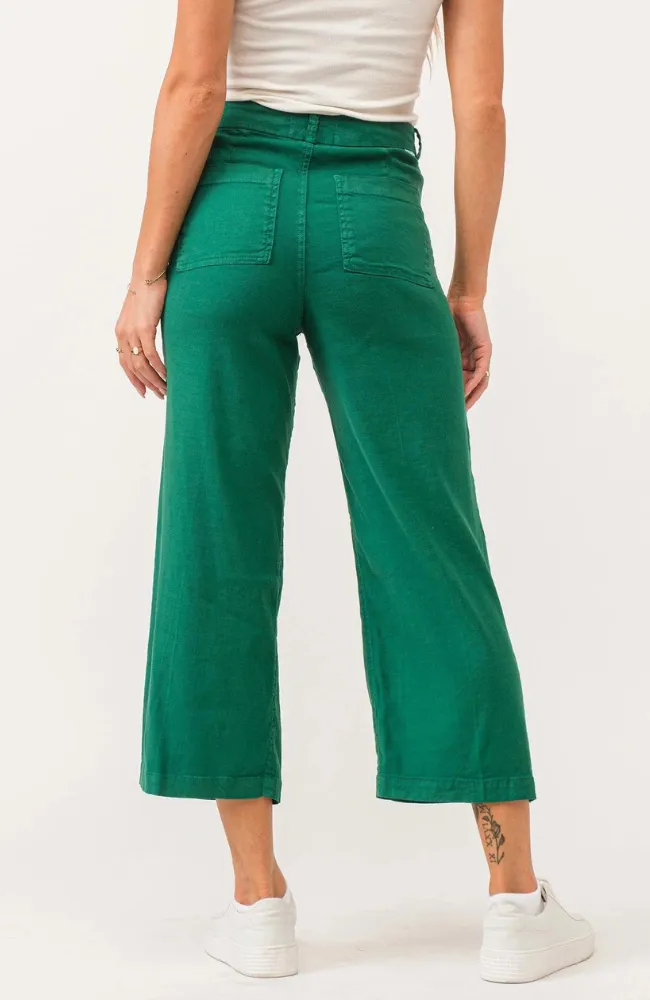 Audrey Cropped - Galapagos Green