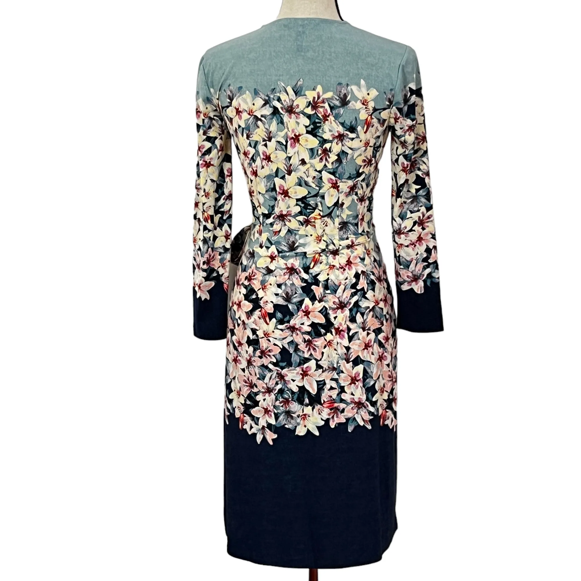 BCBG Maxazria Floral Wrap Dress Size XS