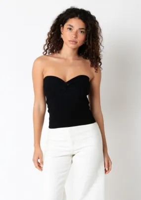 Becca Black Twist Knot Tube Top
