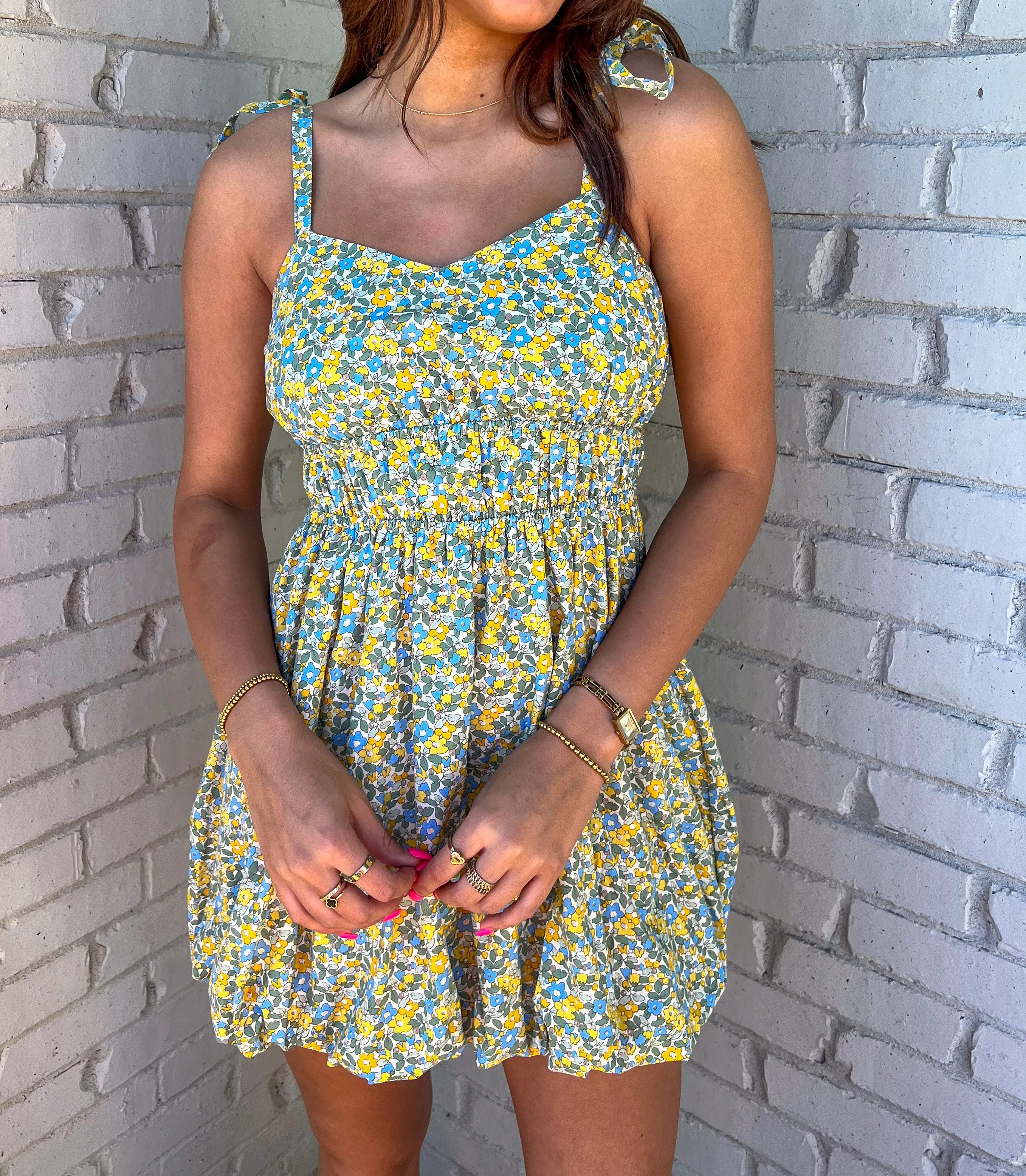 BEEN LOOKING FOR YOU FLORAL BUBBLE DRESS