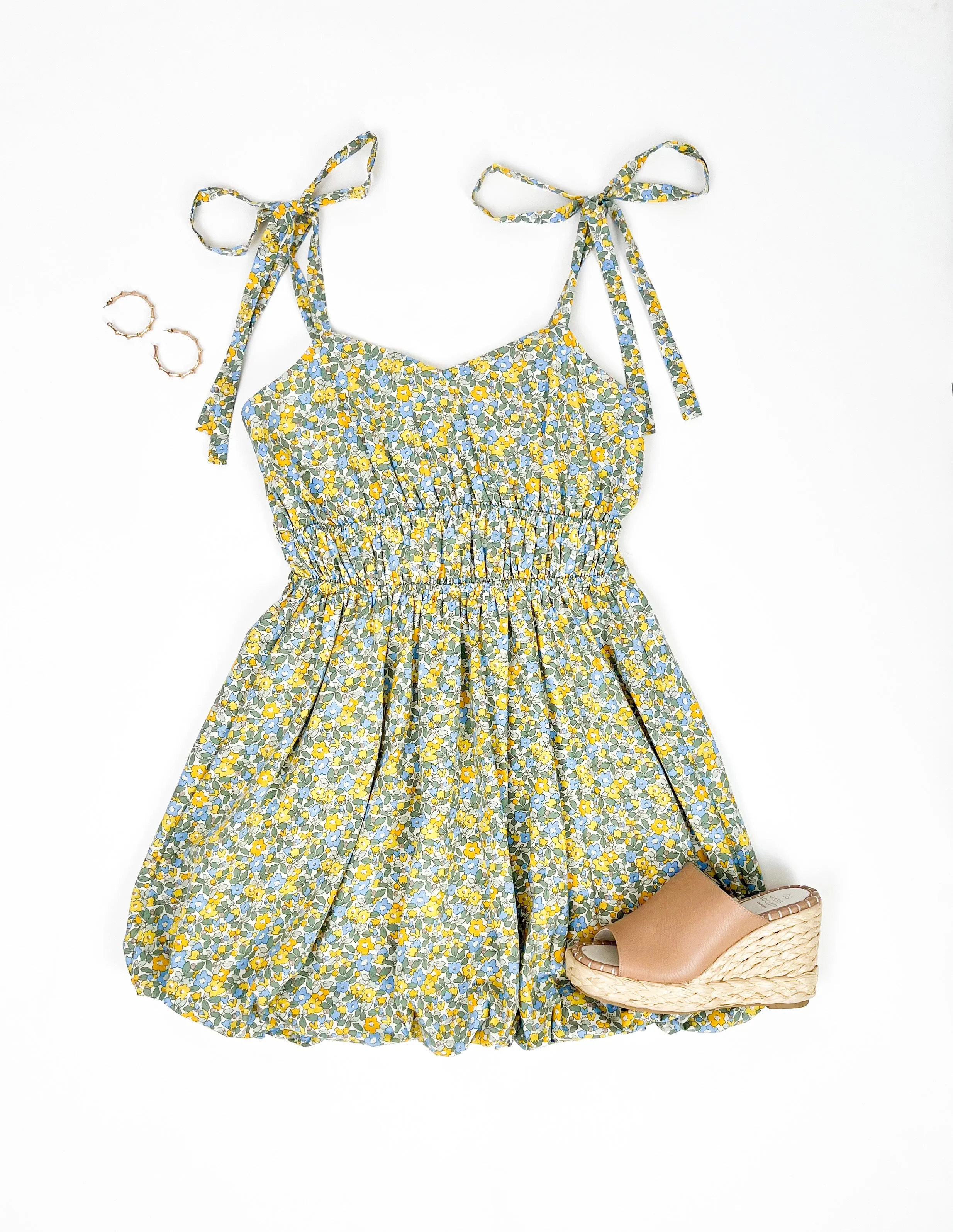 BEEN LOOKING FOR YOU FLORAL BUBBLE DRESS