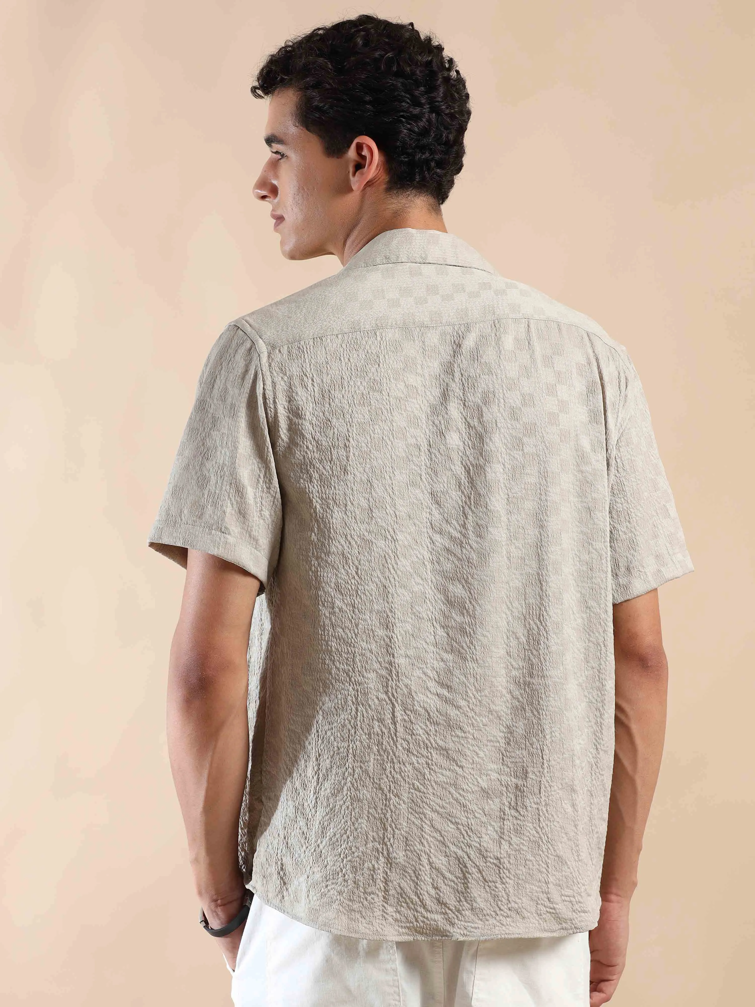 Beige Sands Sunset Bliss Popcorn Shirt