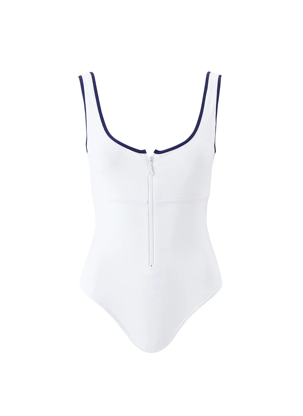 Bellino White/Navy Swimsuit