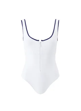 Bellino White/Navy Swimsuit
