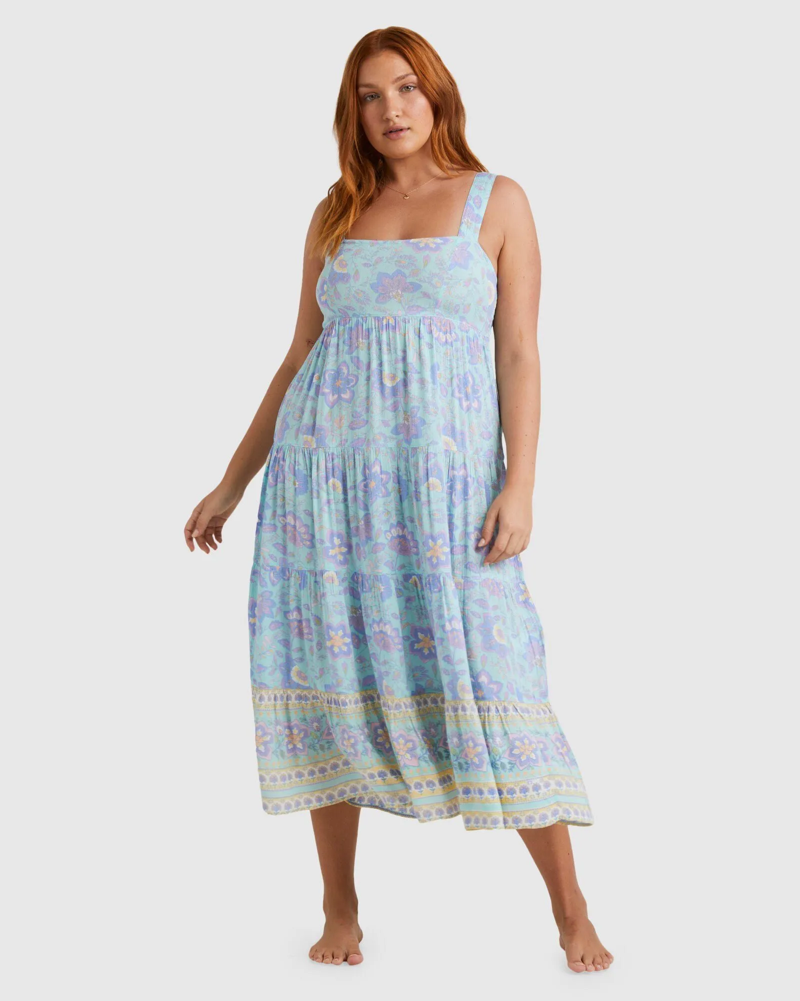 Billabong Hideaway Shine On Midi Dress -Mint