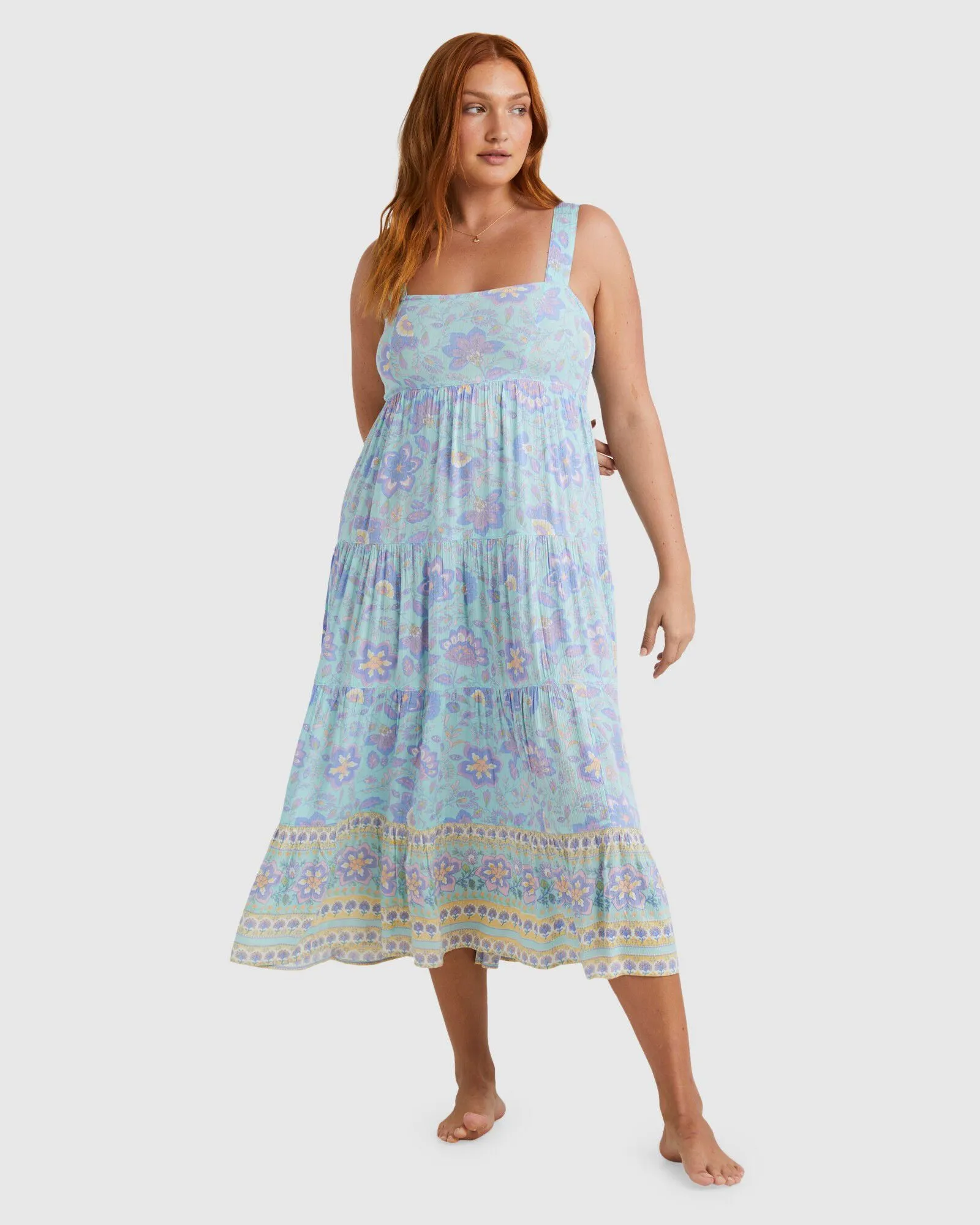Billabong Hideaway Shine On Midi Dress -Mint