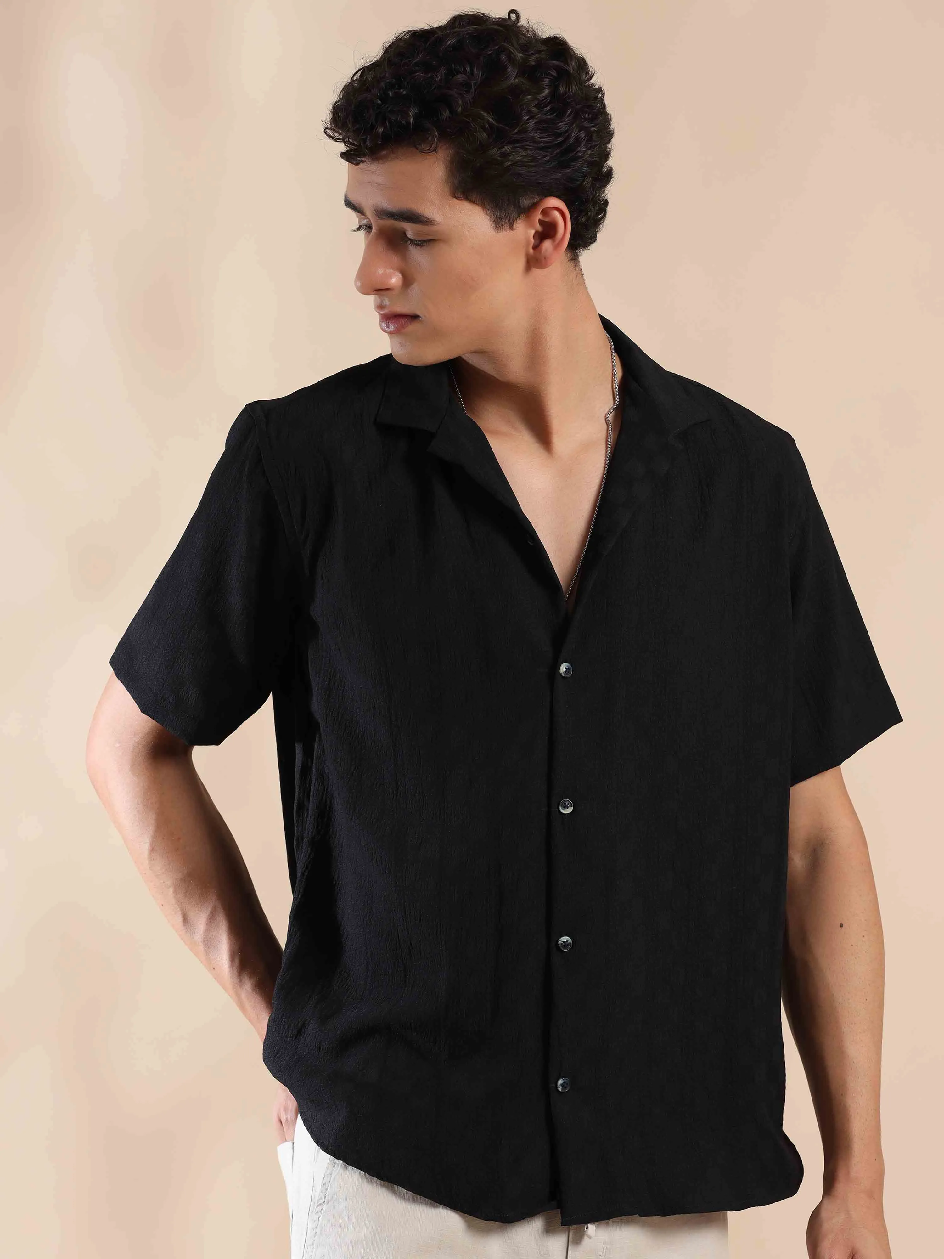 Black Sands Sunset Popcorn Shirt