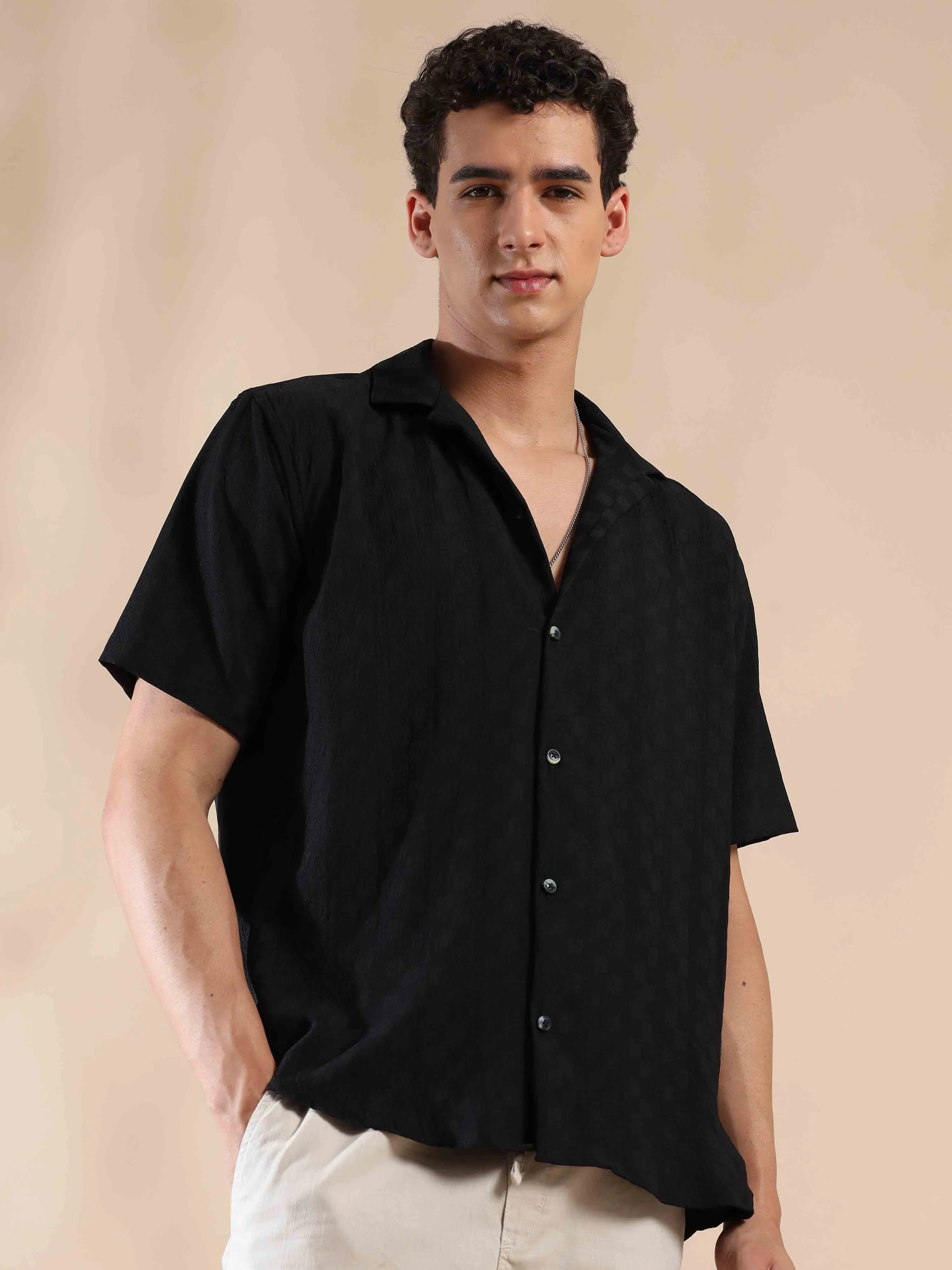 Black Sands Sunset Popcorn Shirt