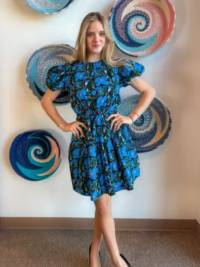 Blue Morning Glory Dress