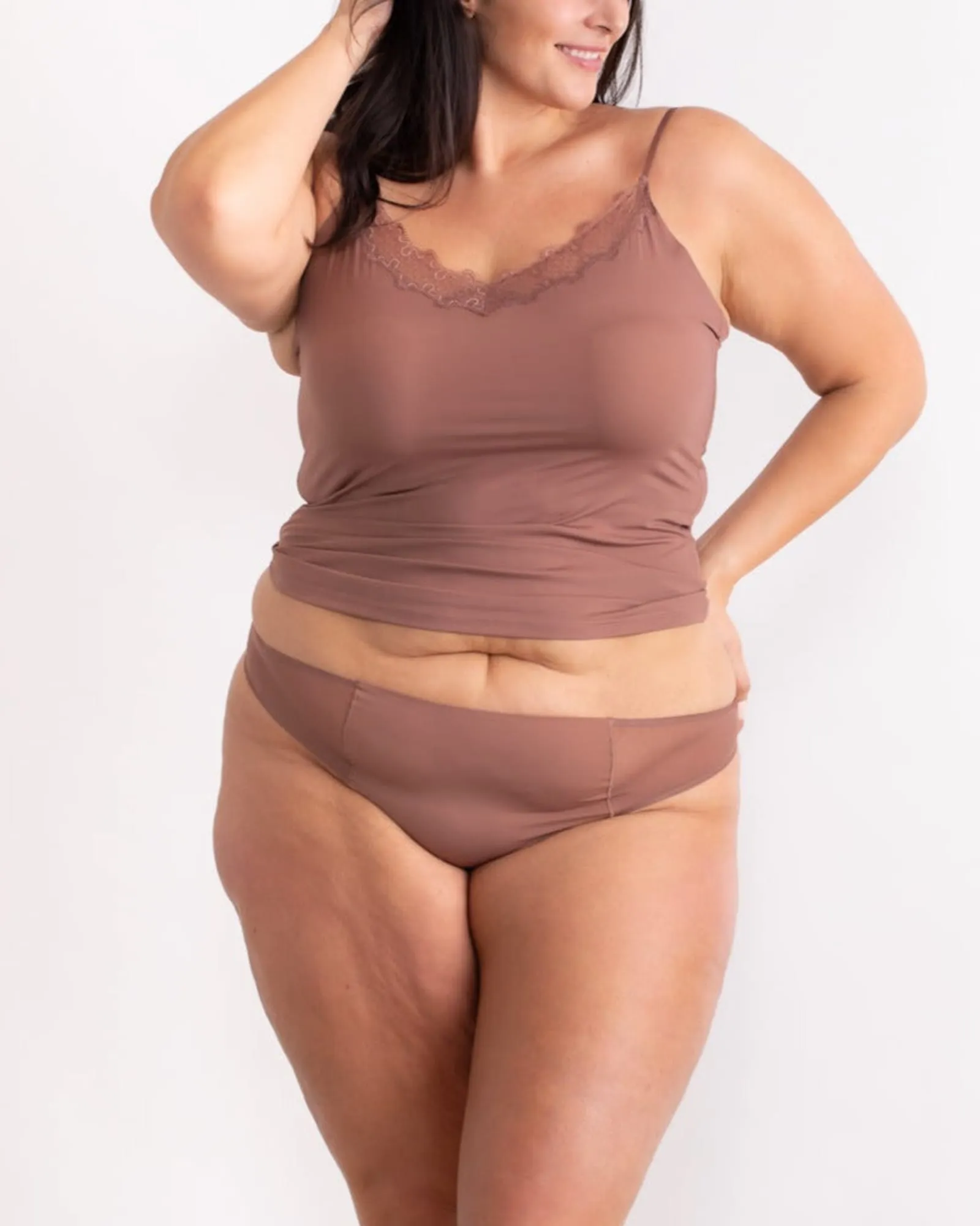 Brandi Mesh Thong | Toffee
