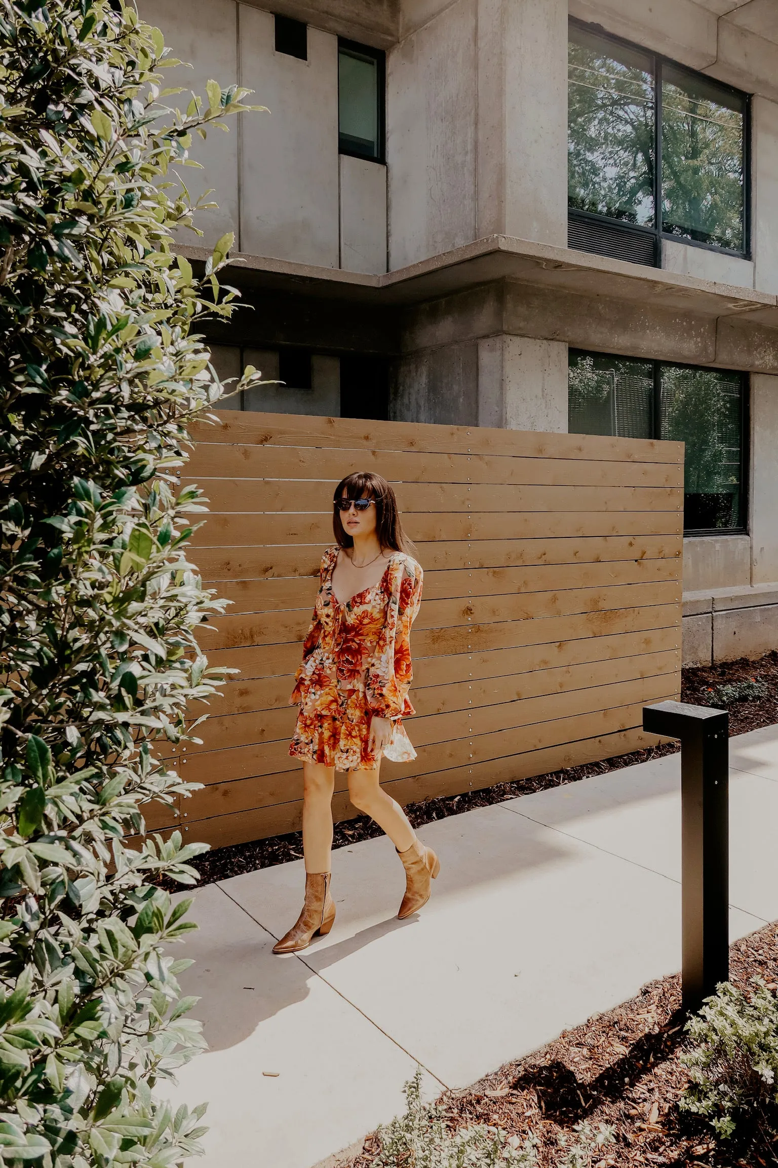 Buddylove Jodi Ruffle Mini Dress - Harvest