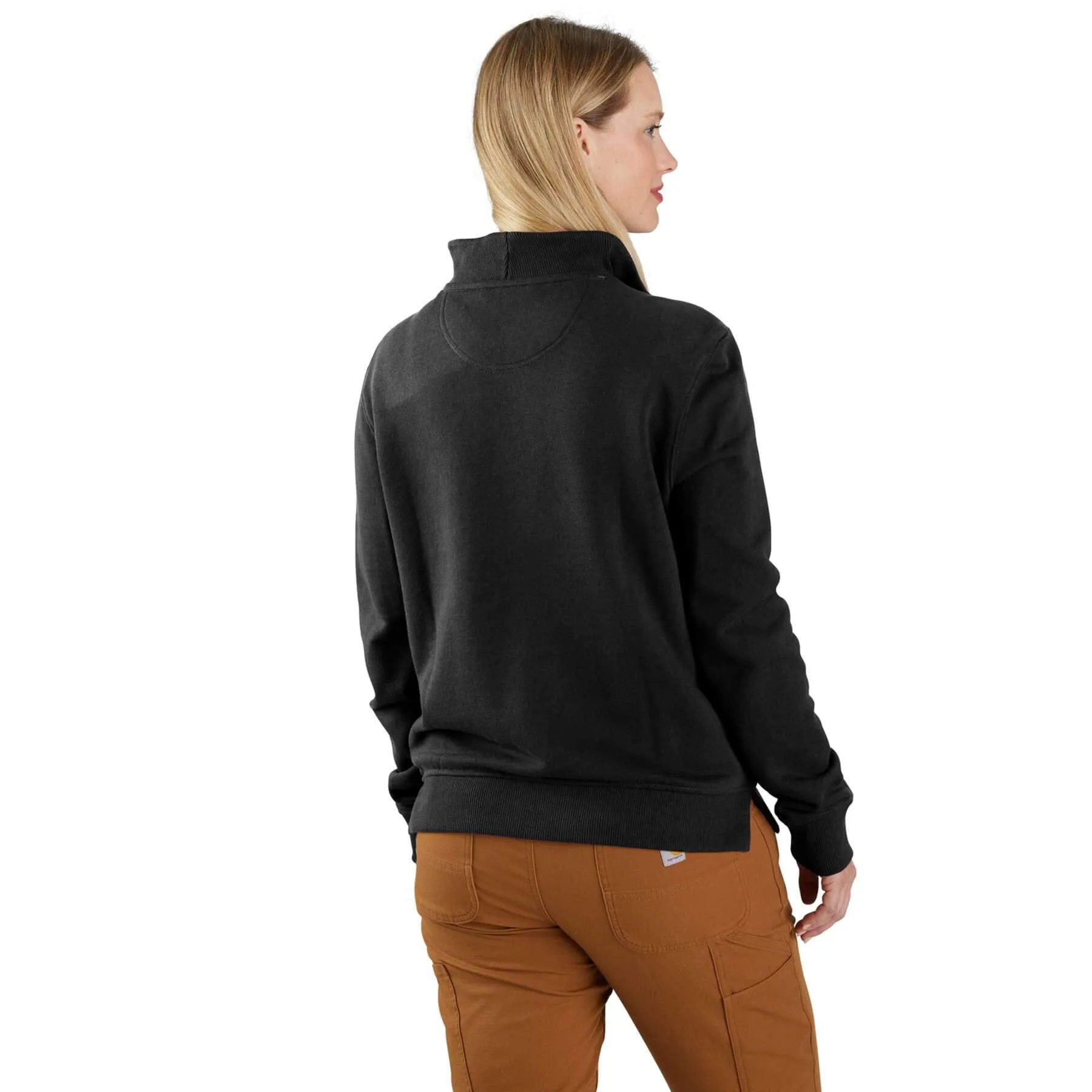 Carhartt Womens Relaxed Fit Midweight Tencel Fiber Series Half-Zip Sweatshirt 106451