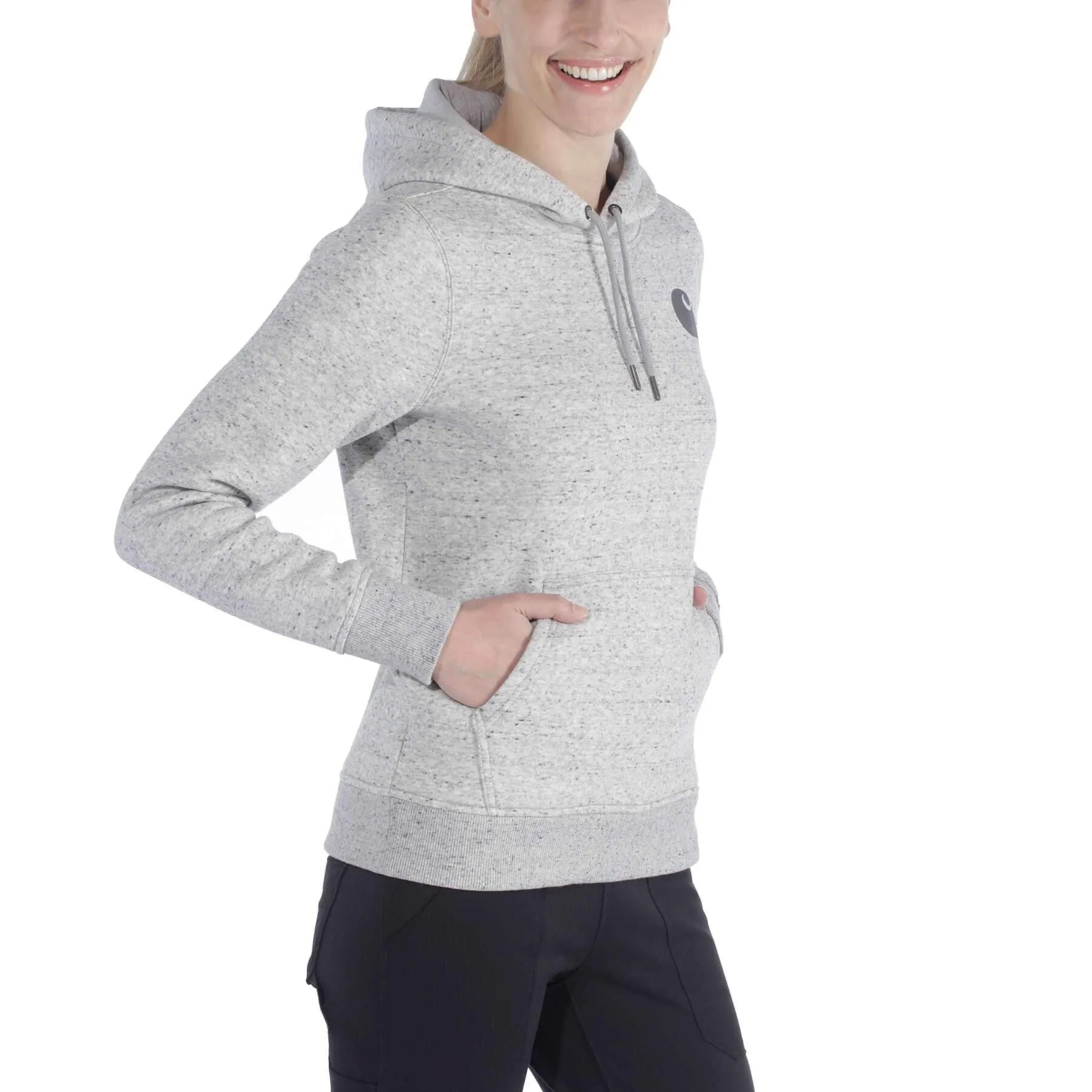 Carhartt Womens Sleeve Graphic Logo Hooded Sweatshirt 102791