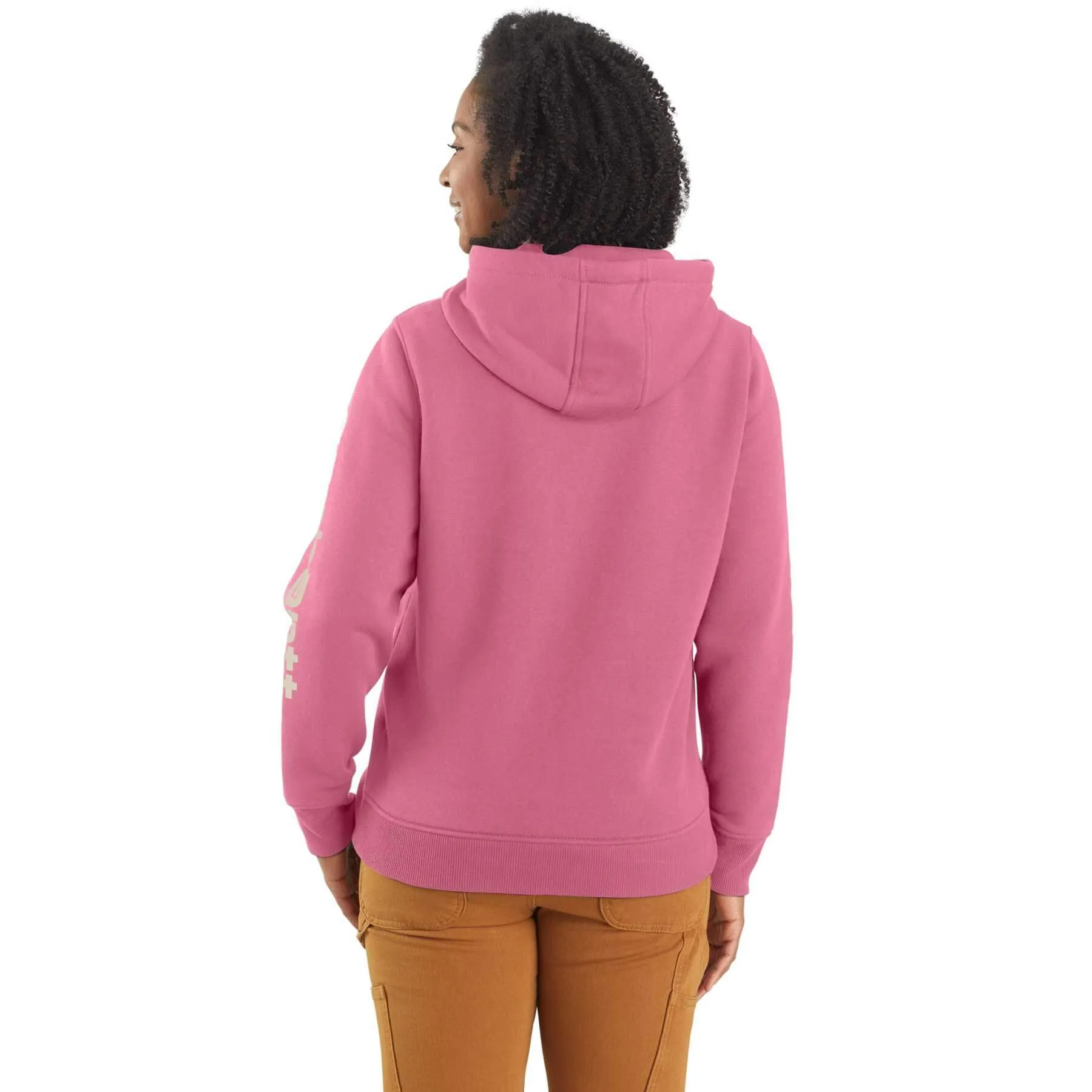 Carhartt Womens Sleeve Graphic Logo Hooded Sweatshirt 102791