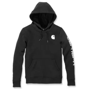 Carhartt Womens Sleeve Graphic Logo Hooded Sweatshirt 102791