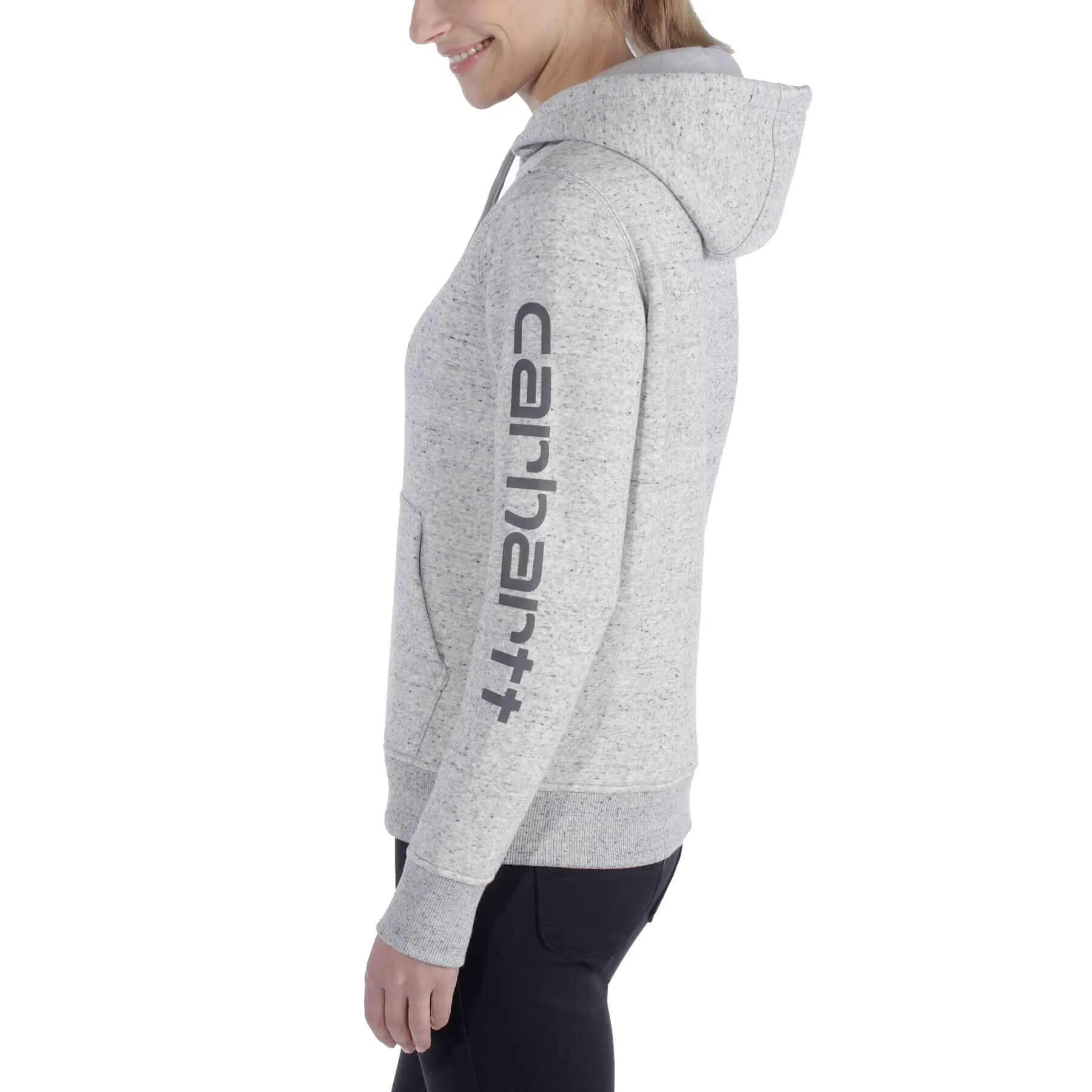Carhartt Womens Sleeve Graphic Logo Hooded Sweatshirt 102791
