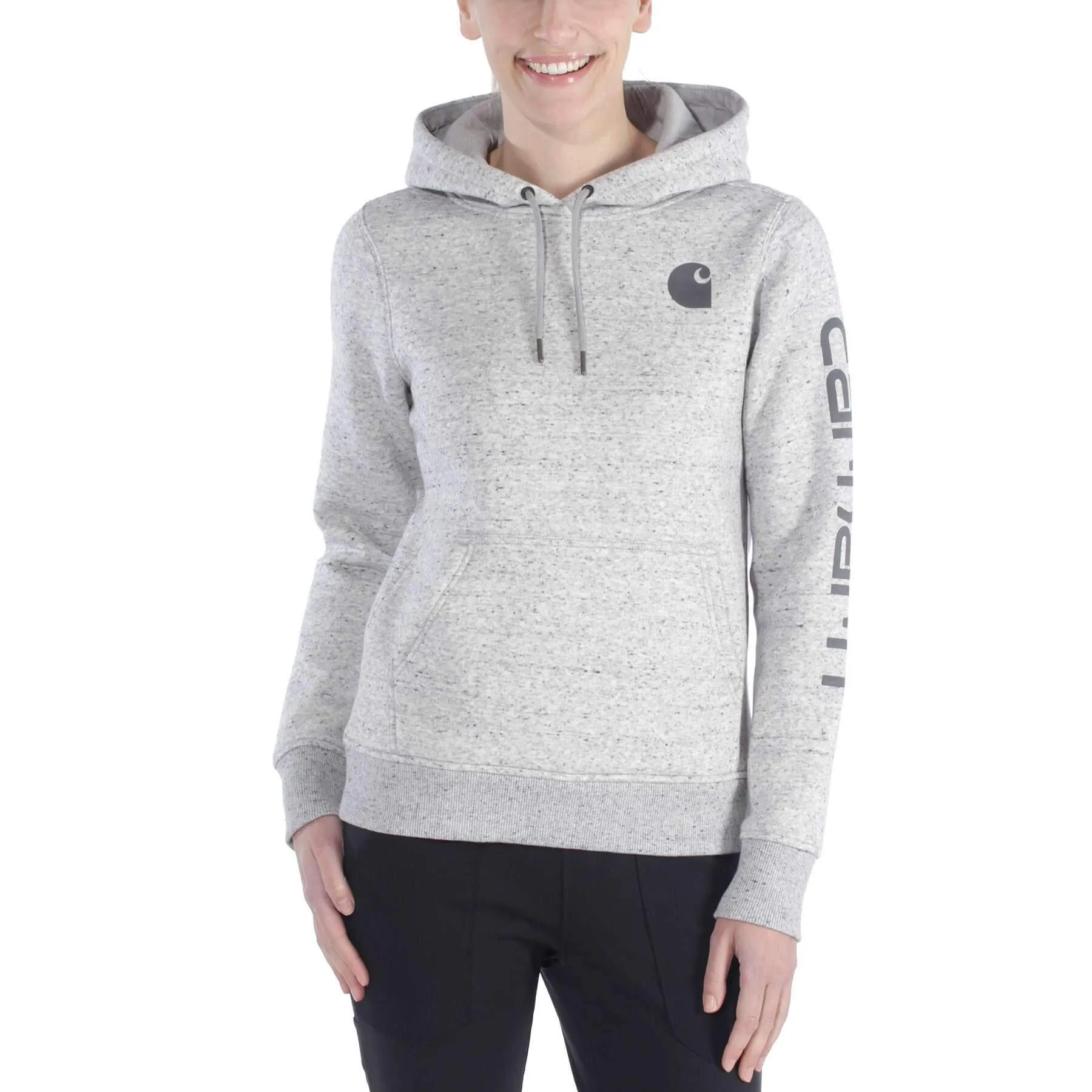 Carhartt Womens Sleeve Graphic Logo Hooded Sweatshirt 102791