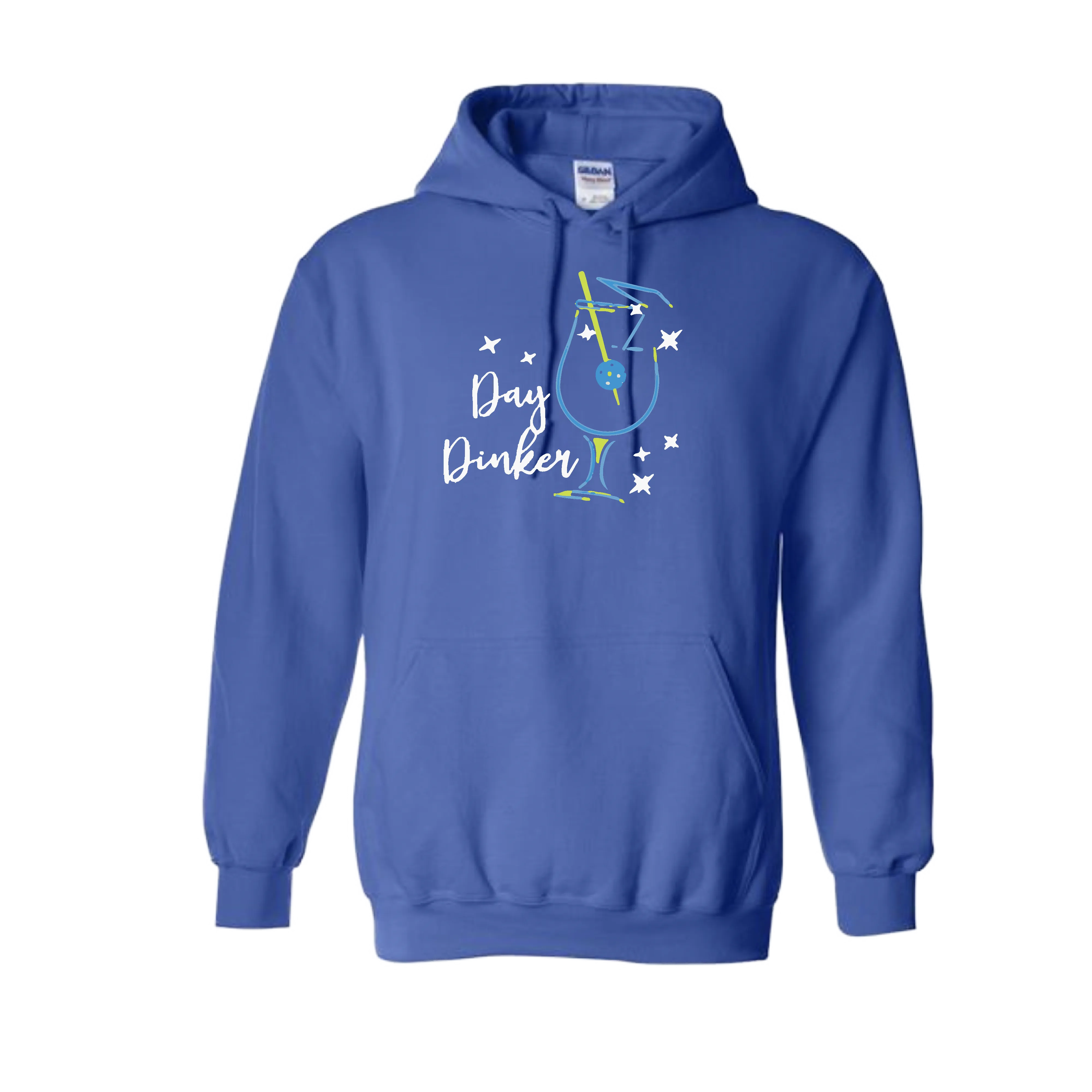 Day Dinker Pickleball Olive | Unisex Hoodie Athletic Sweatshirt | 50% Cotton/50% Polyester