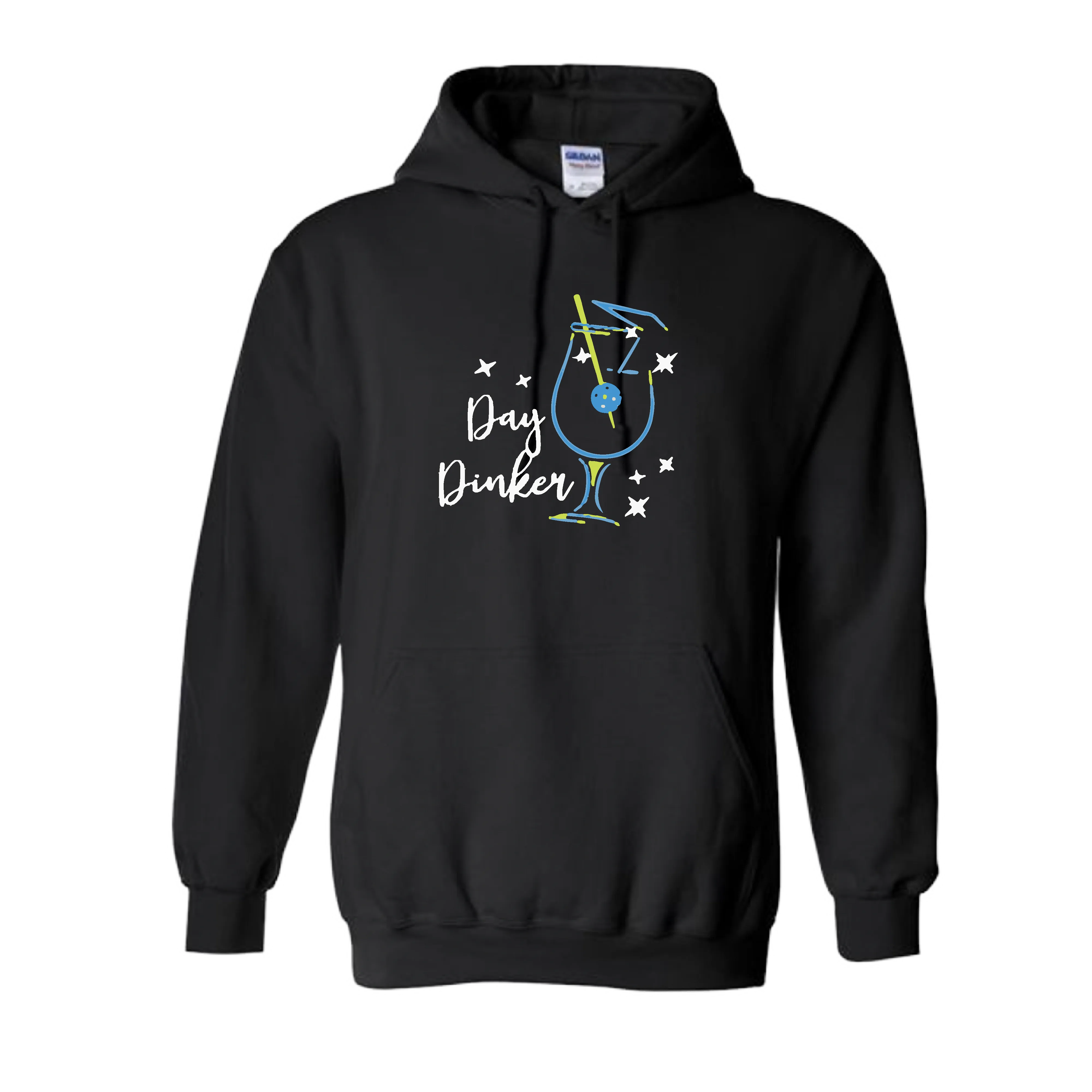 Day Dinker Pickleball Olive | Unisex Hoodie Athletic Sweatshirt | 50% Cotton/50% Polyester