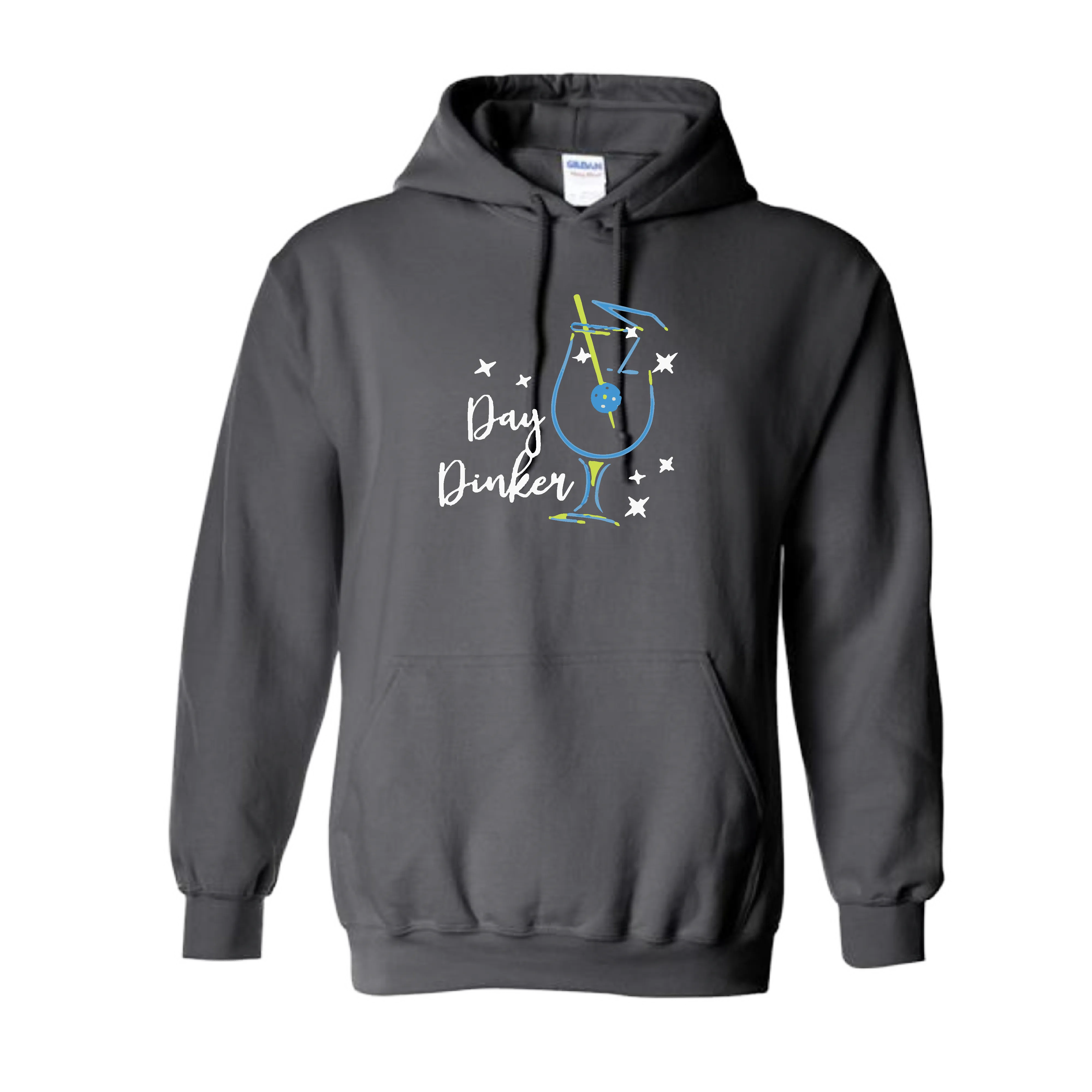 Day Dinker Pickleball Olive | Unisex Hoodie Athletic Sweatshirt | 50% Cotton/50% Polyester