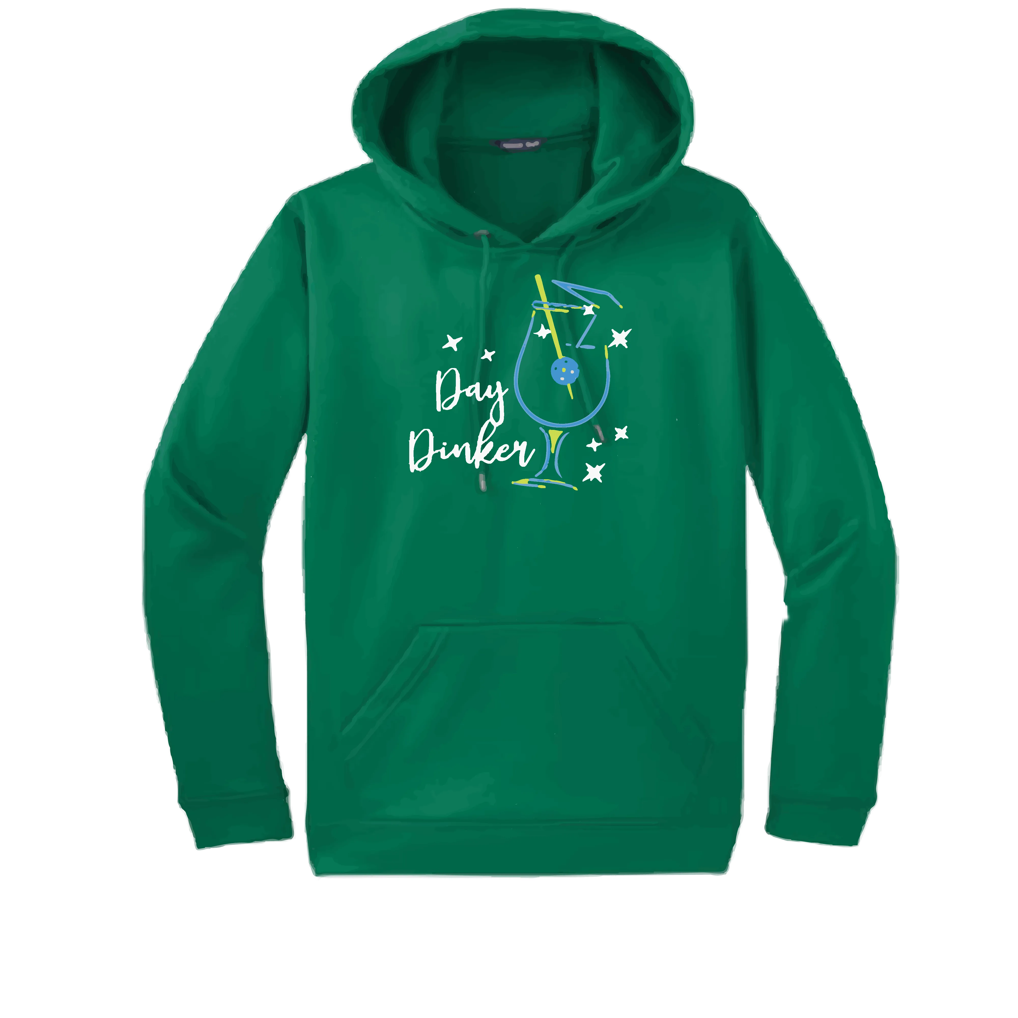 Day Dinker Pickleball Olive | Unisex Hoodie Athletic Sweatshirt | 50% Cotton/50% Polyester
