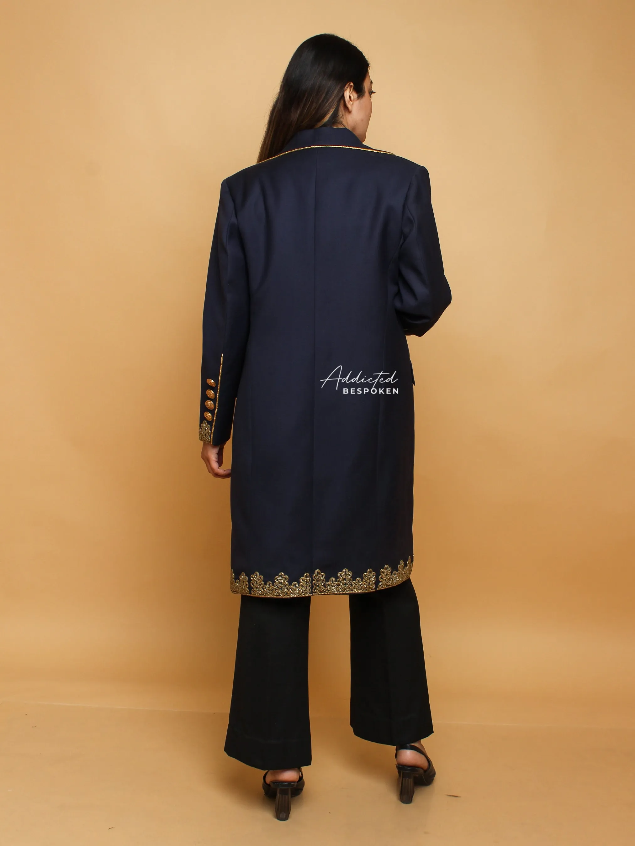 Embroidered Cocktail Blazer