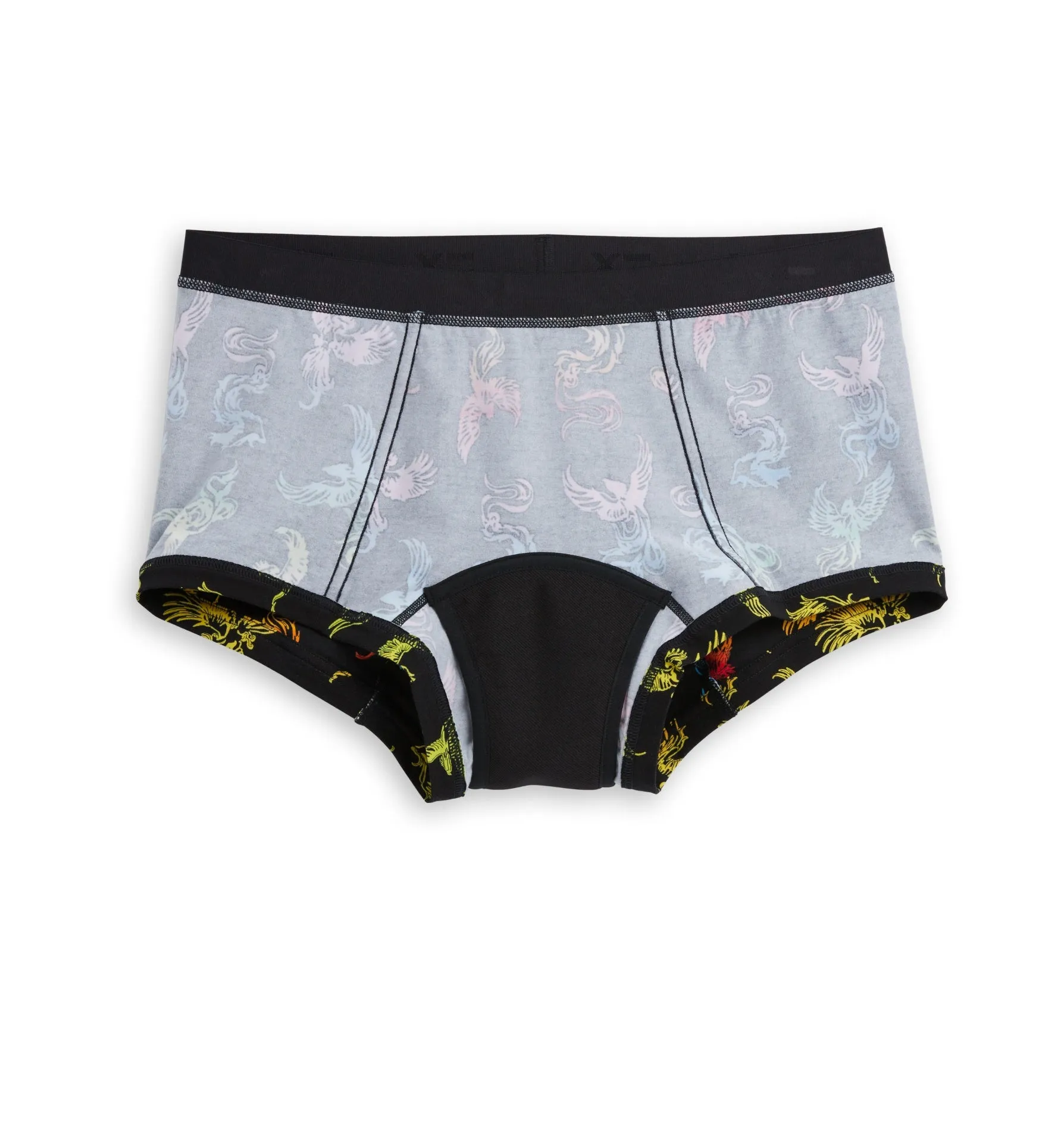First Line Period Boy Shorts - Rainbow Phoenix