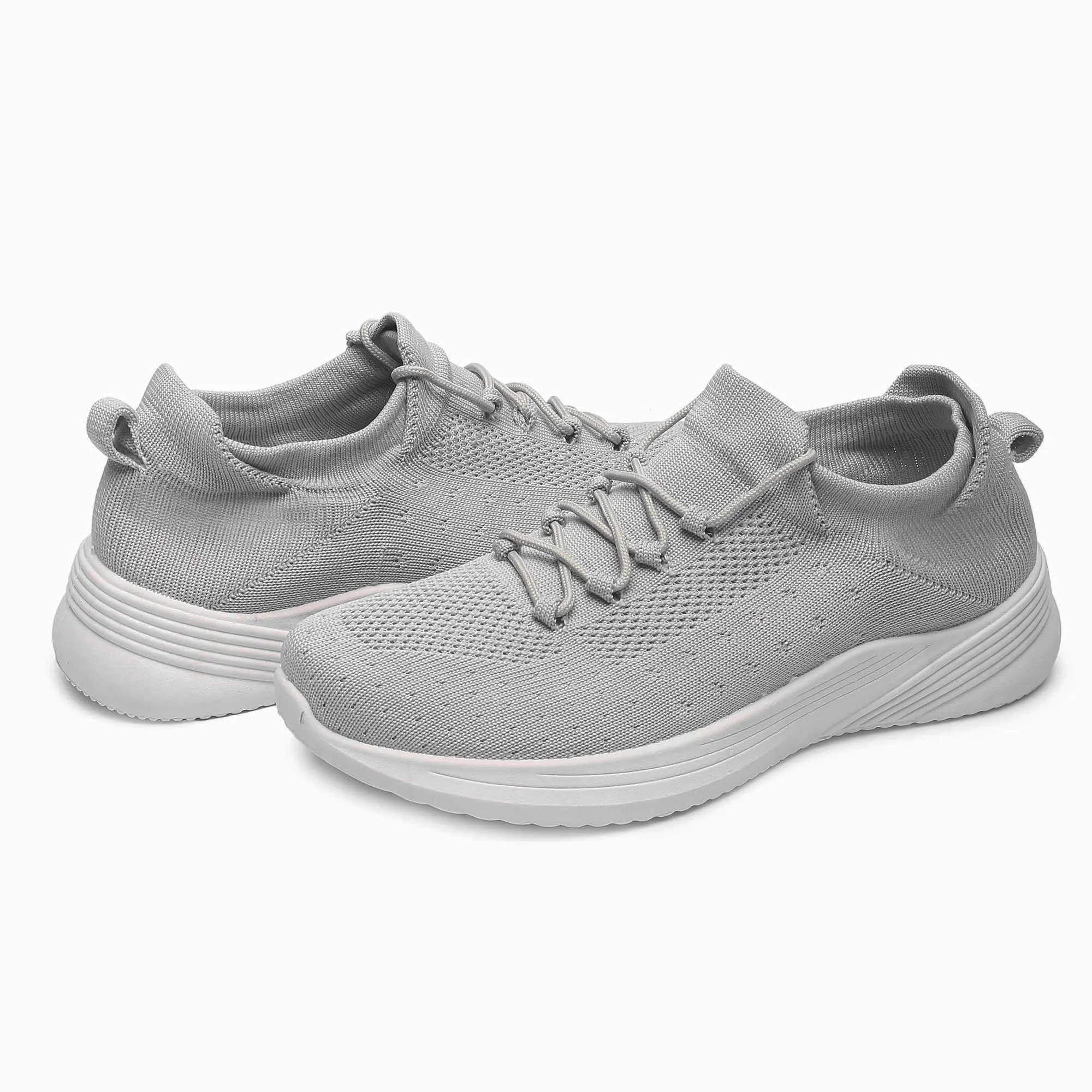 FUEL Trenzo Grey Women's Sneakers for Walking/Running | Comfortable, Lightweight & Breathable, Dailywear | Women's Stylish Footwear & Orthotic Technology