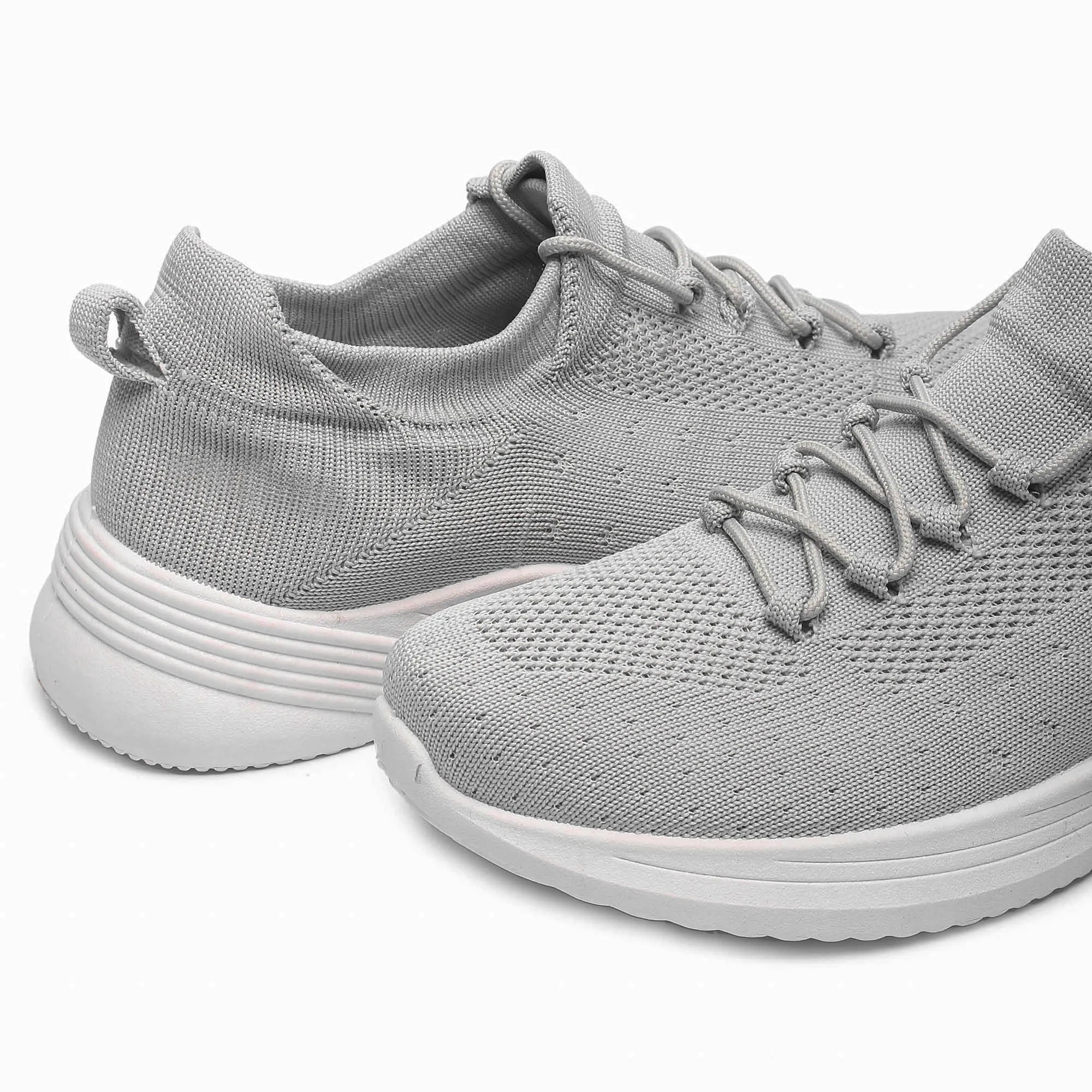 FUEL Trenzo Grey Women's Sneakers for Walking/Running | Comfortable, Lightweight & Breathable, Dailywear | Women's Stylish Footwear & Orthotic Technology