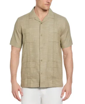 Gauze Textured Guayabera Shirt
