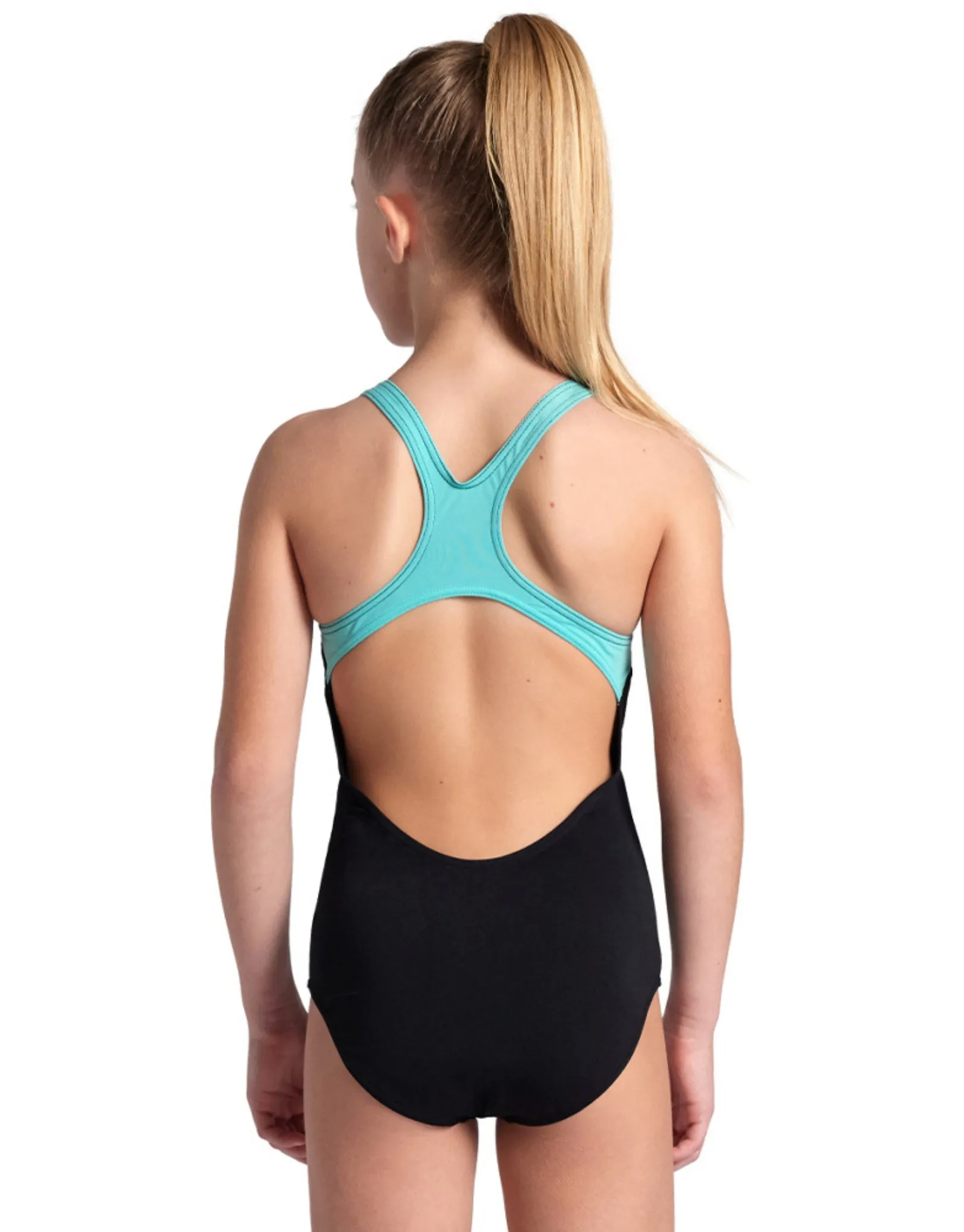 Girls Reflection Pro Back Swimsuit - Black/Water