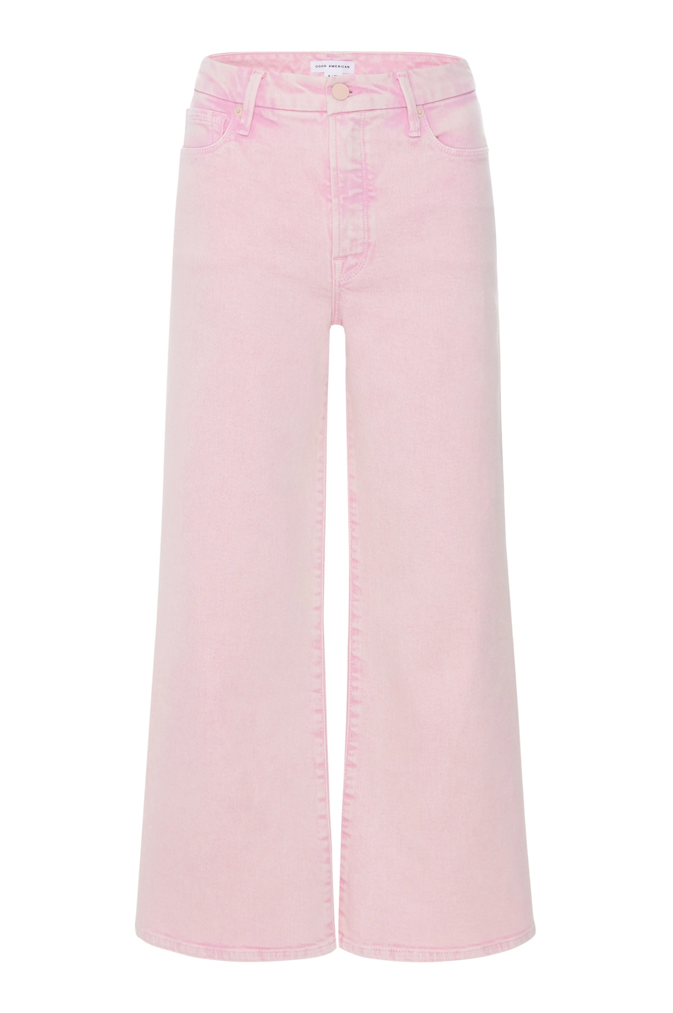 Good Waist Cropped Palazzo Jeans Mineral Rose Quartz - Good American