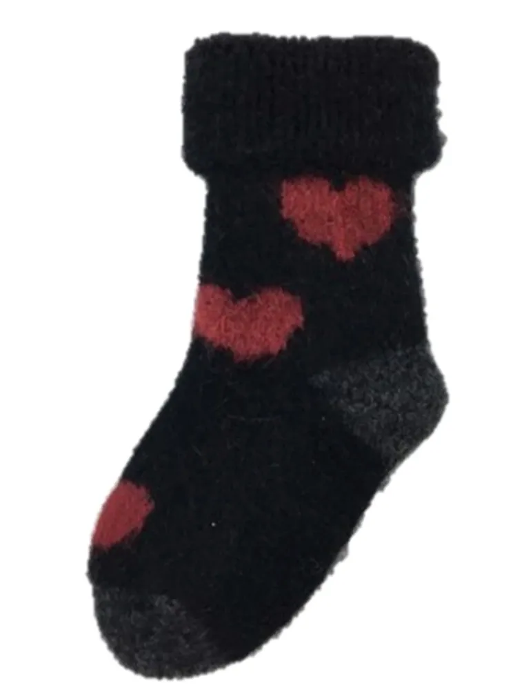 Heart Possum Merino Socks  0 - 4 years