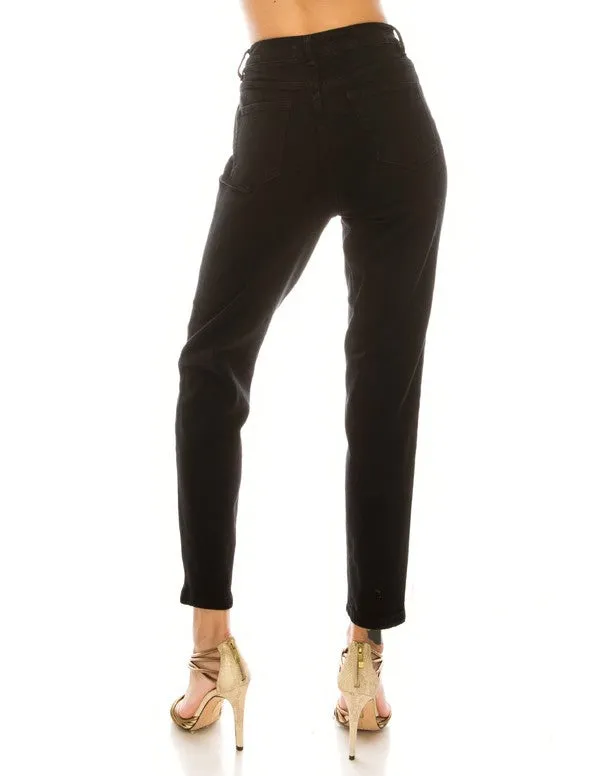 High Rise Straight Jeans