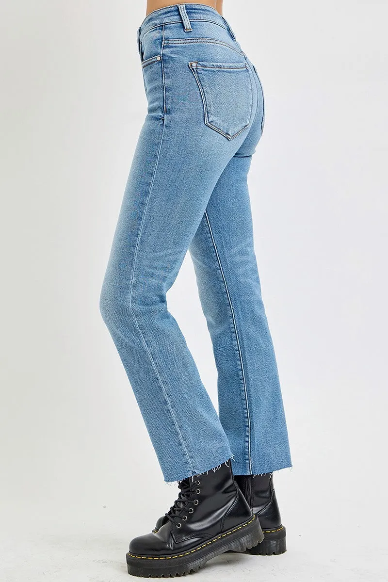 HR Crop Straight Jeans