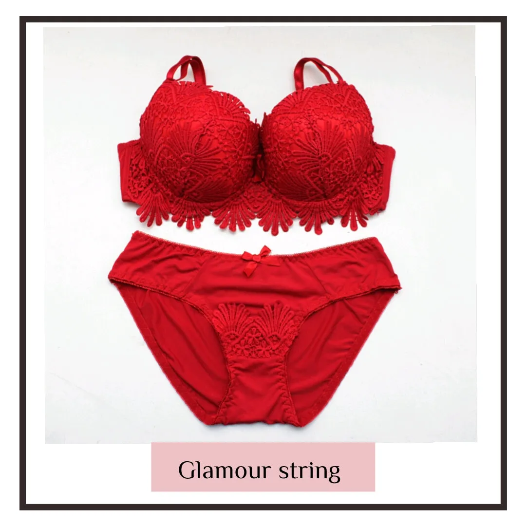 INS Womens Bras and Panties Lace Lingerie Bra Set